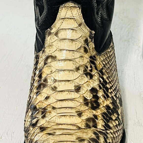 Dos De Oro Boots Python Two Tone J-Toe Casual Western Cowboy Men 5 - Picture 11 of 16